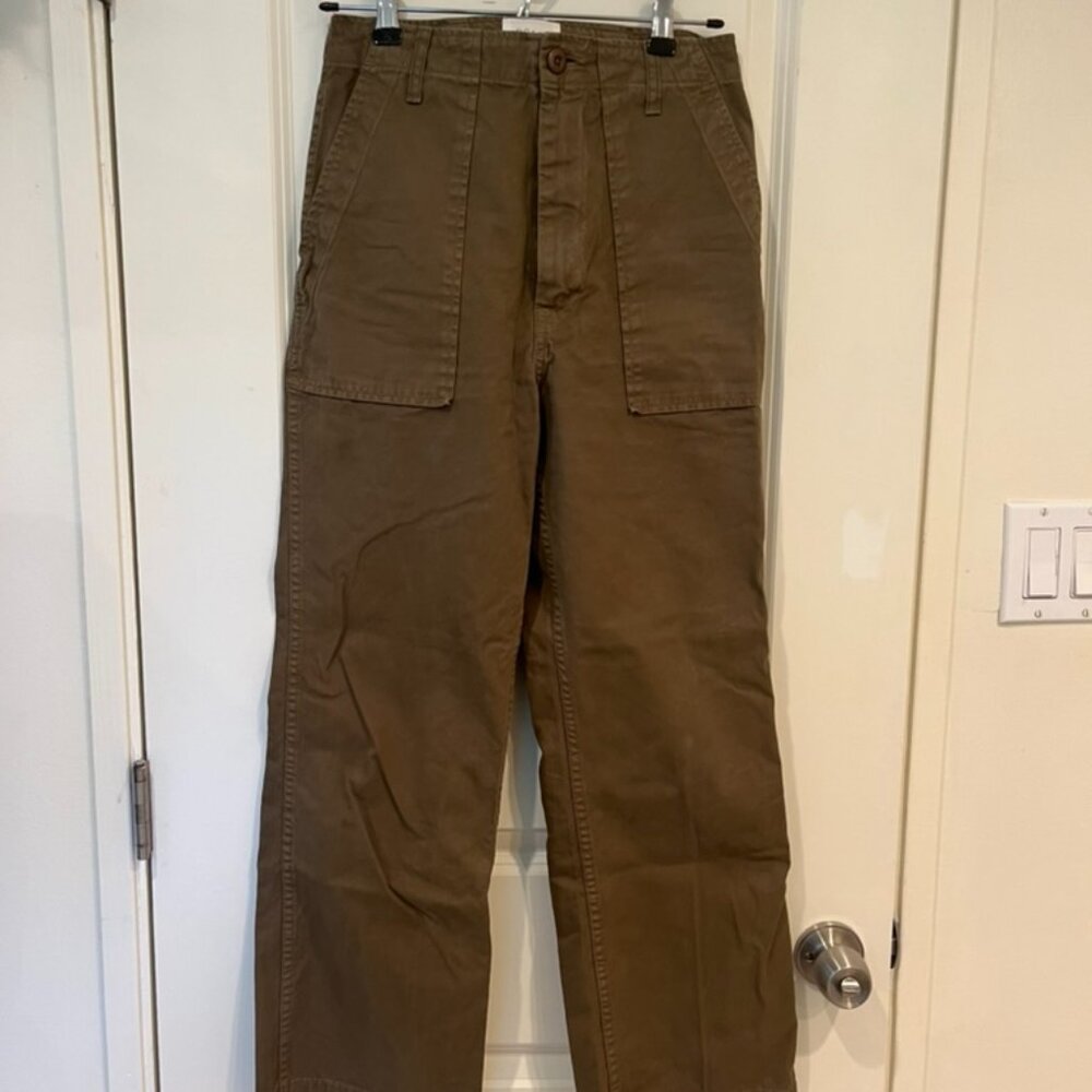 Doen Olive Green Straight Leg Pants